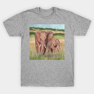 Elephants on a walk T-Shirt